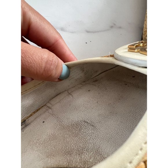 TORY BURCH Raffie Cream Ballet Flats Sz 8 - Picture 6 of 7